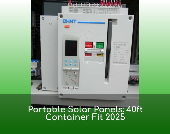Portable Solar Panels: 40ft Container Fit 2025